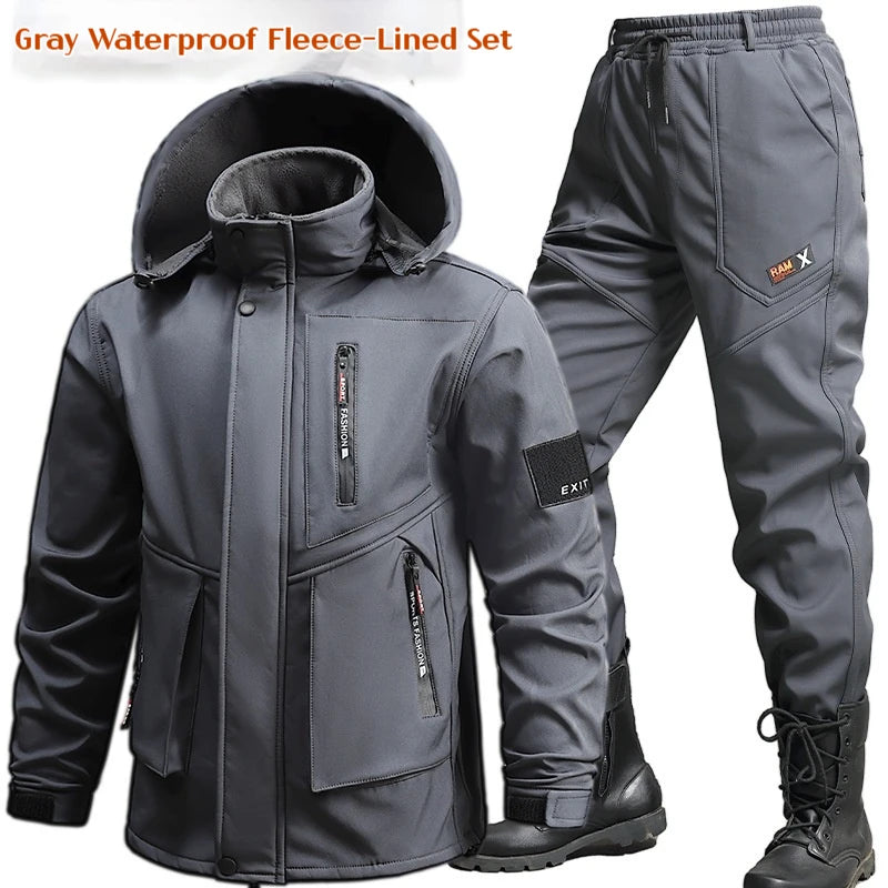 Men's Waterproof Winter Jacket & Pants Set