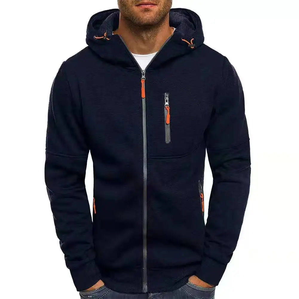 Men's Zip-Up Hoodie Cardigan