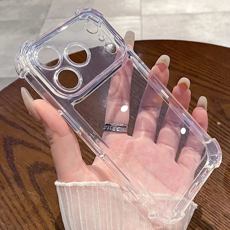 Clear Shockproof Bumper iPhone Case