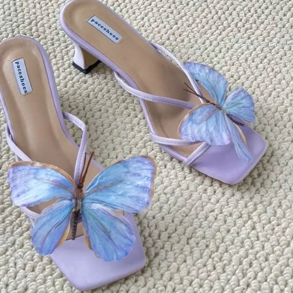 Butterfly Flower Shoe Buckle Clips