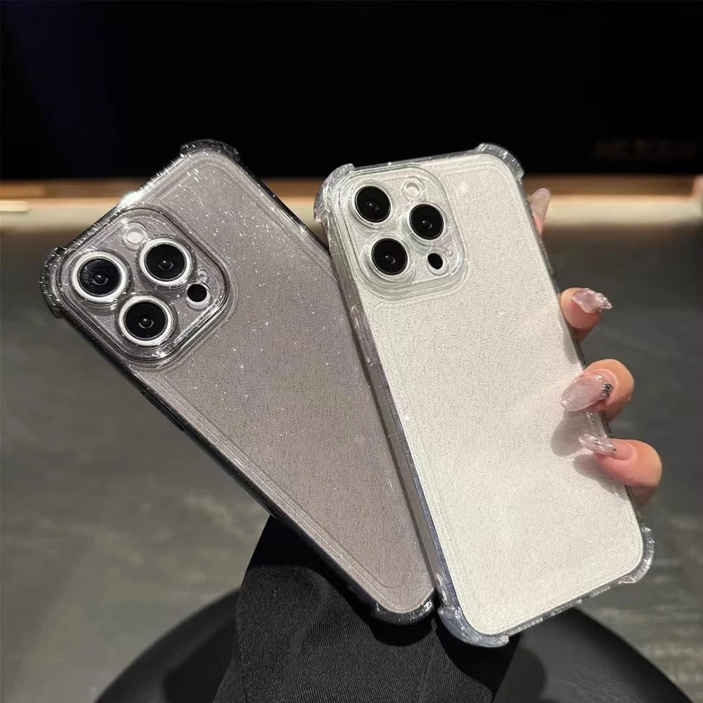 ✨ Glitter Bling Transparent Phone Case