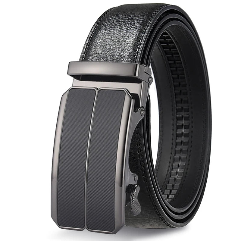 Men's Business Leather Ratchet Belt