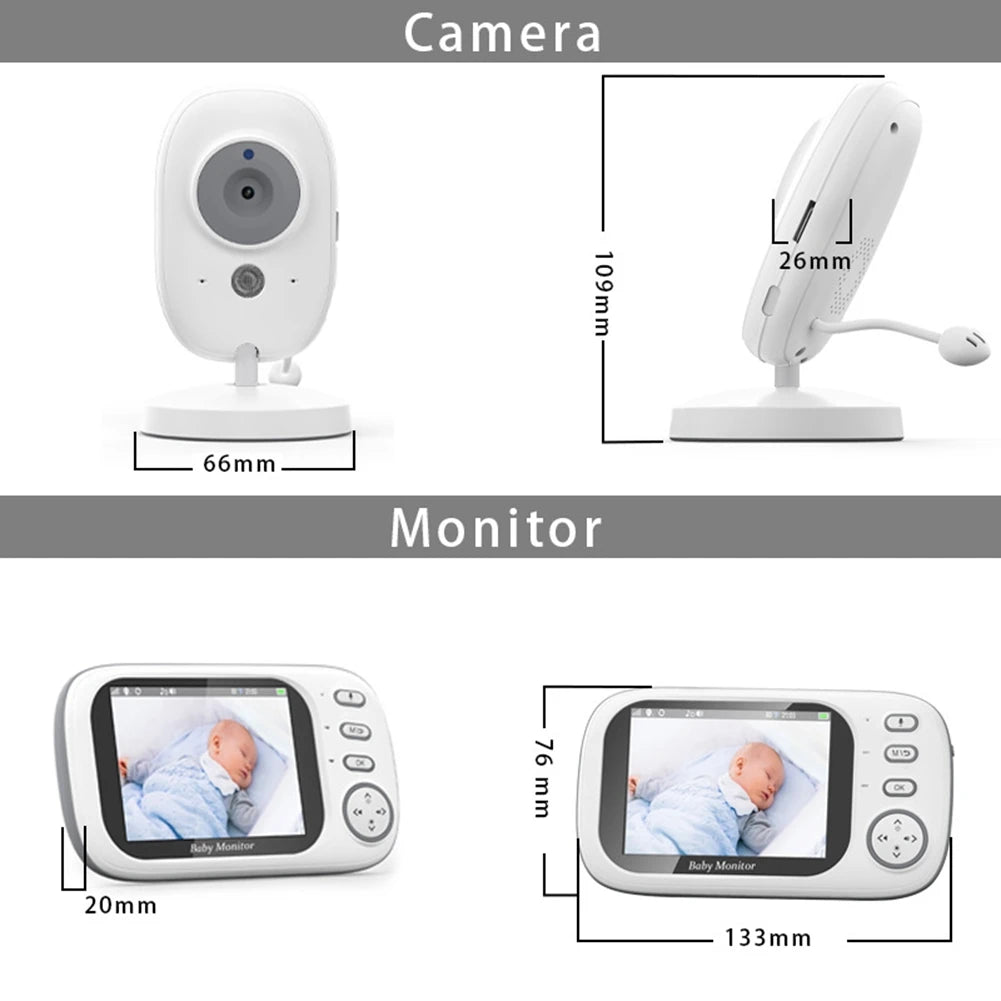 3.5" Video Baby Monitor with Lullabies