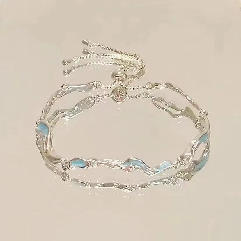 🌸 Zircon Flower Alloy Bracelet