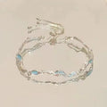 🌸 Zircon Flower Alloy Bracelet