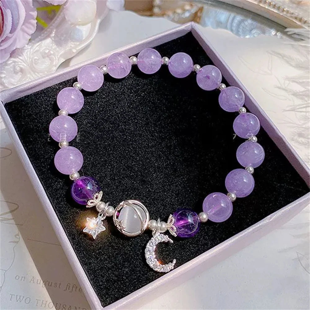 Crystal Flower Tassel Bracelet
