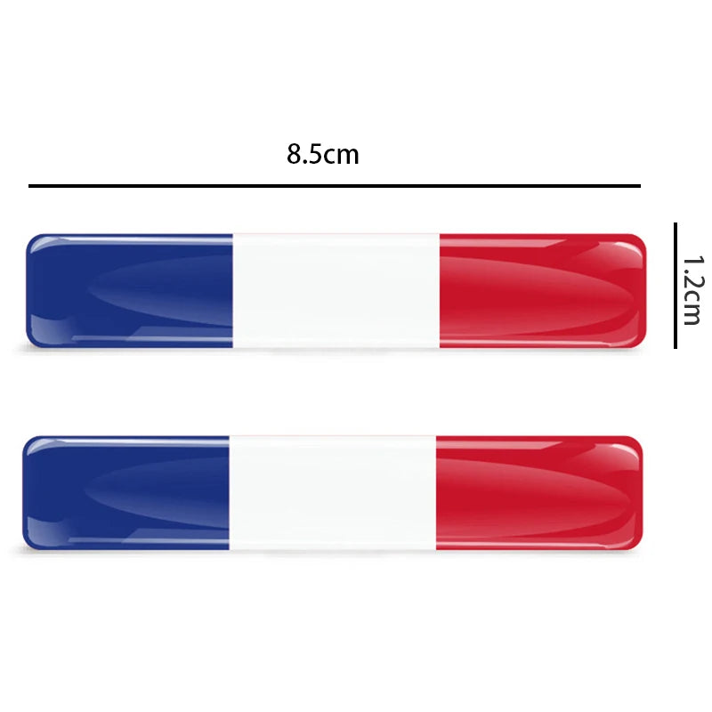 🌍 3D Reflective Flag Sticker