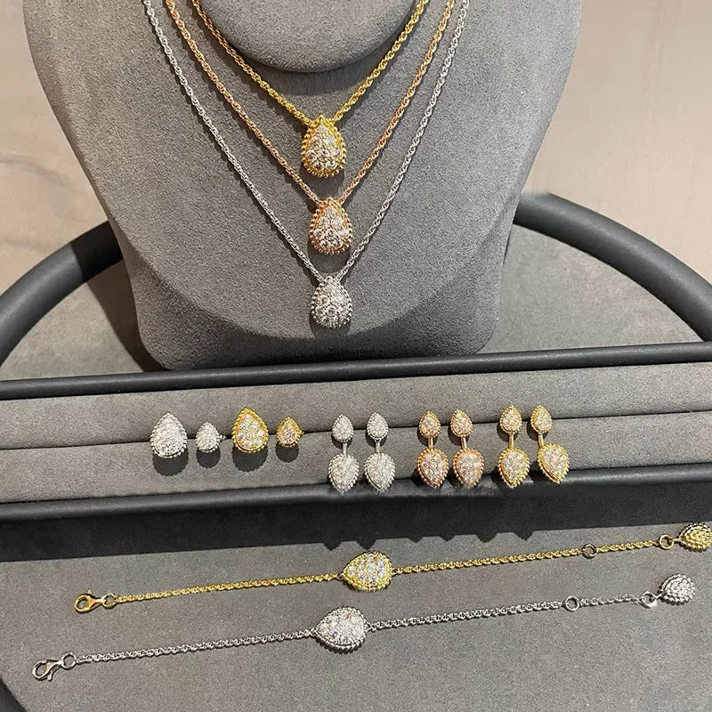 💧 Dewdrop Twist Chain Jewelry Set