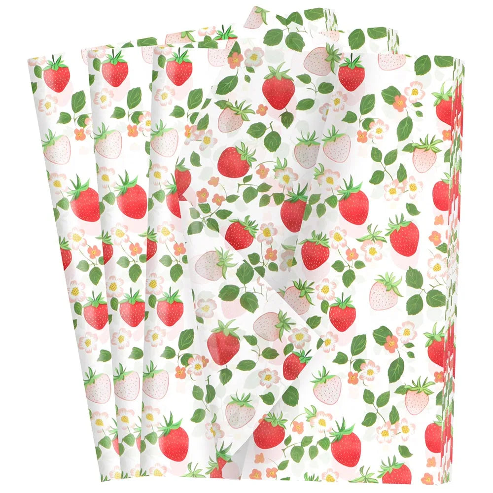Strawberry Tissue Paper – 10 Sheets