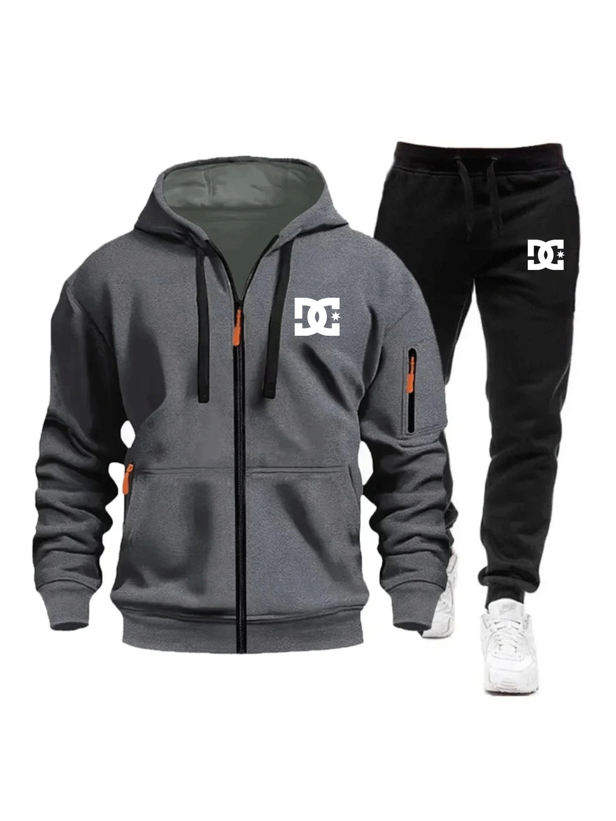 Men's Tricolor Hoodie Tracksuit