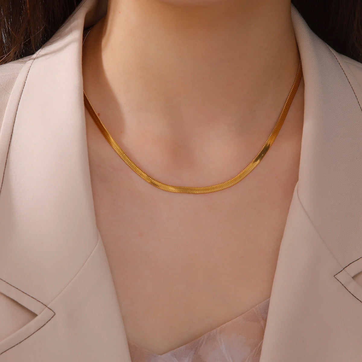 🐍 Stainless Steel Snake Chain Necklace