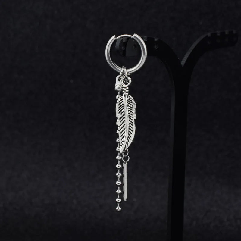 Men's Cross Tassel Ear Cuff
