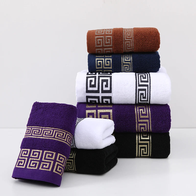 Embroidered Cotton Face Towel