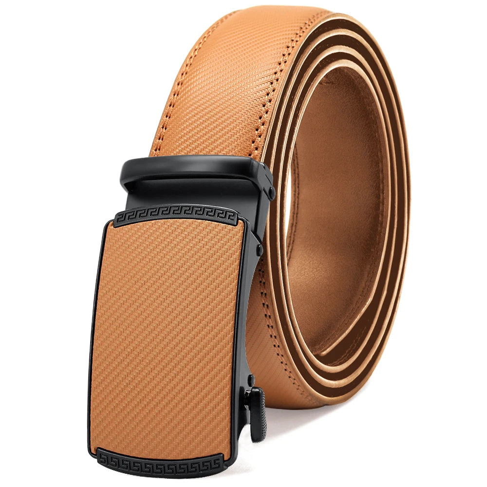 Men's Automatic Leather Ratchet Belt