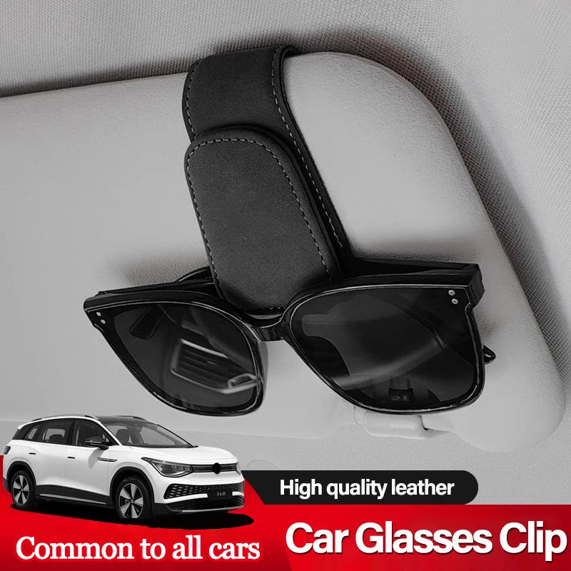 🚗 Car Sun Visor Glasses & Card Clip