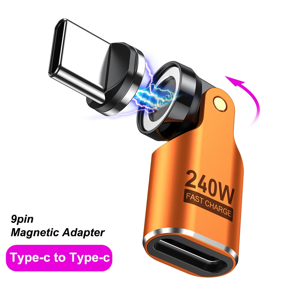🧲 AUFU 540° Magnetic OTG USB-C Adapter