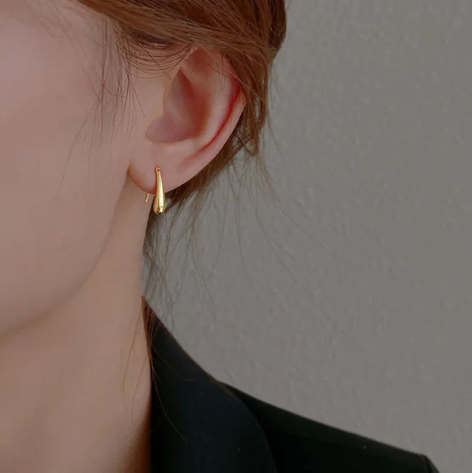 Tiny Metal Charm Stud Earrings