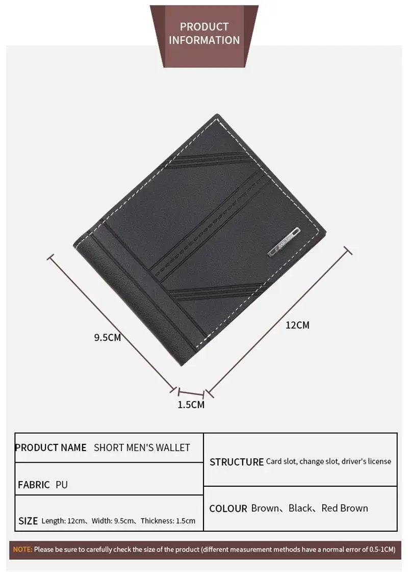 Men's Frosted Leather Wallet
