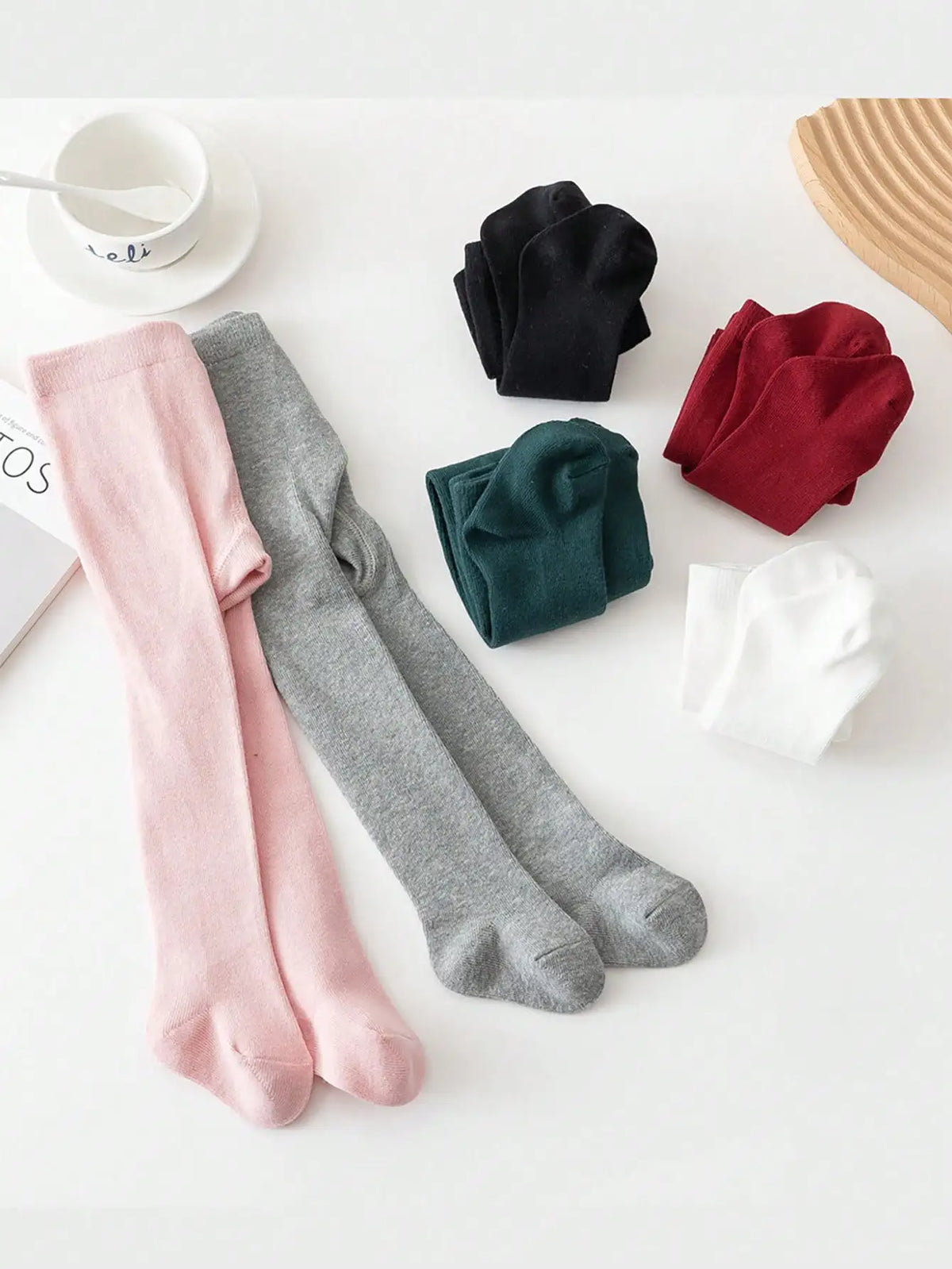 Baby Girl Solid Color Tights