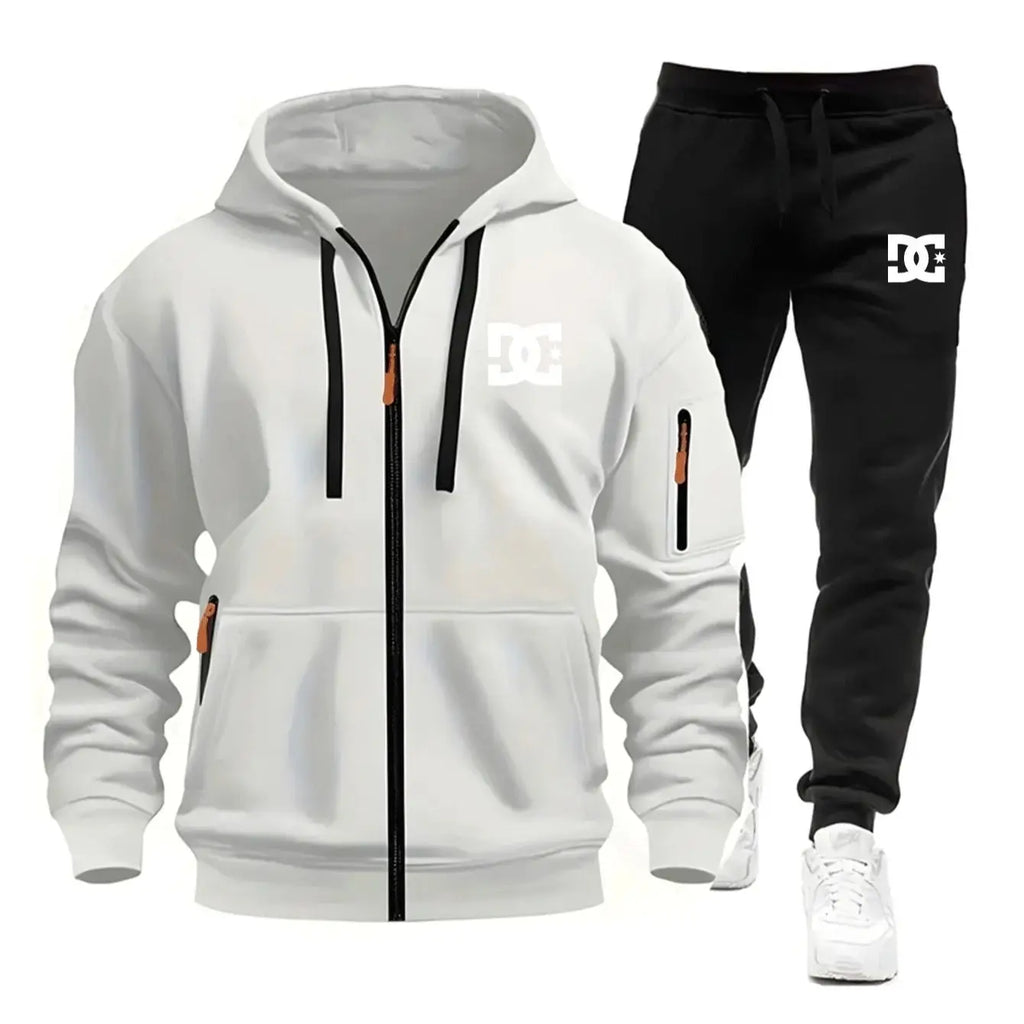 Men's Tricolor Hoodie Tracksuit