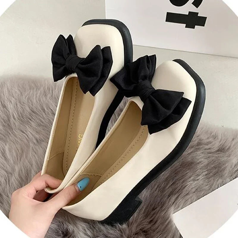 Women's Bow Mary Jane Heels