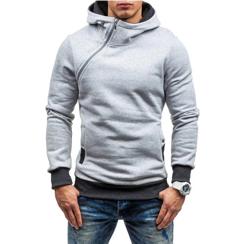Men's Slim Oblique Zip Track Jacket