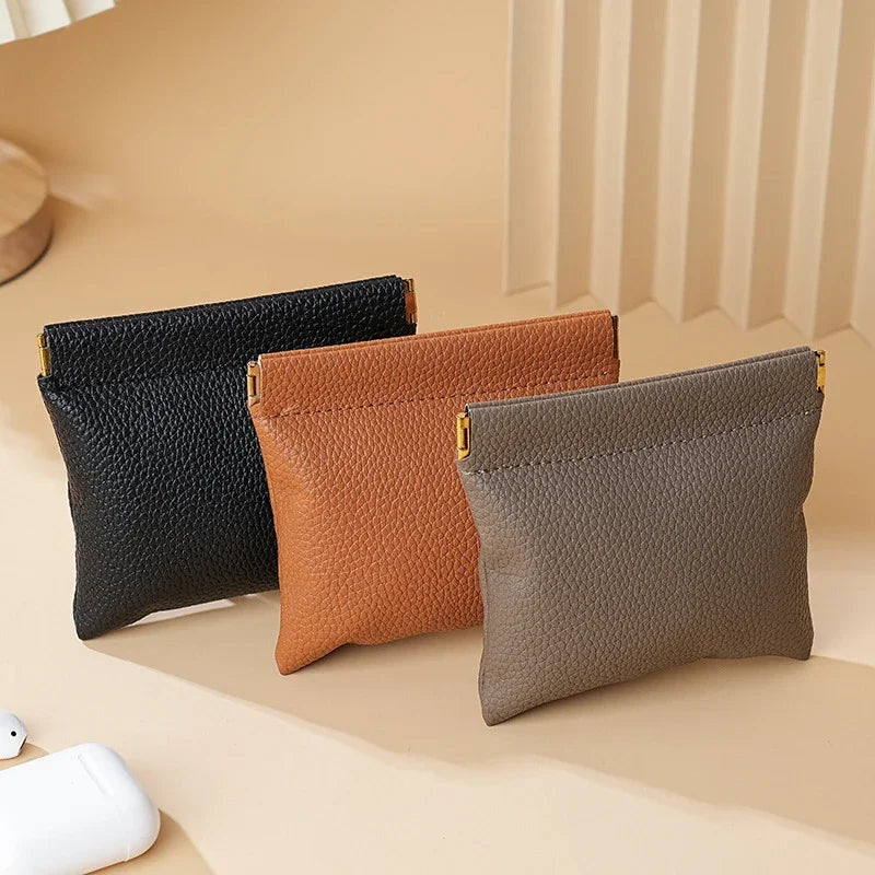 Self-Closing Mini Pouch Wallet