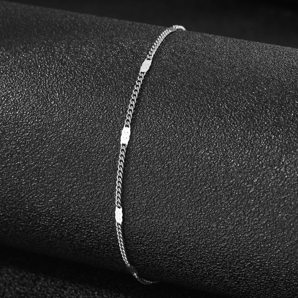 Delicate Sequin Chain Anklet