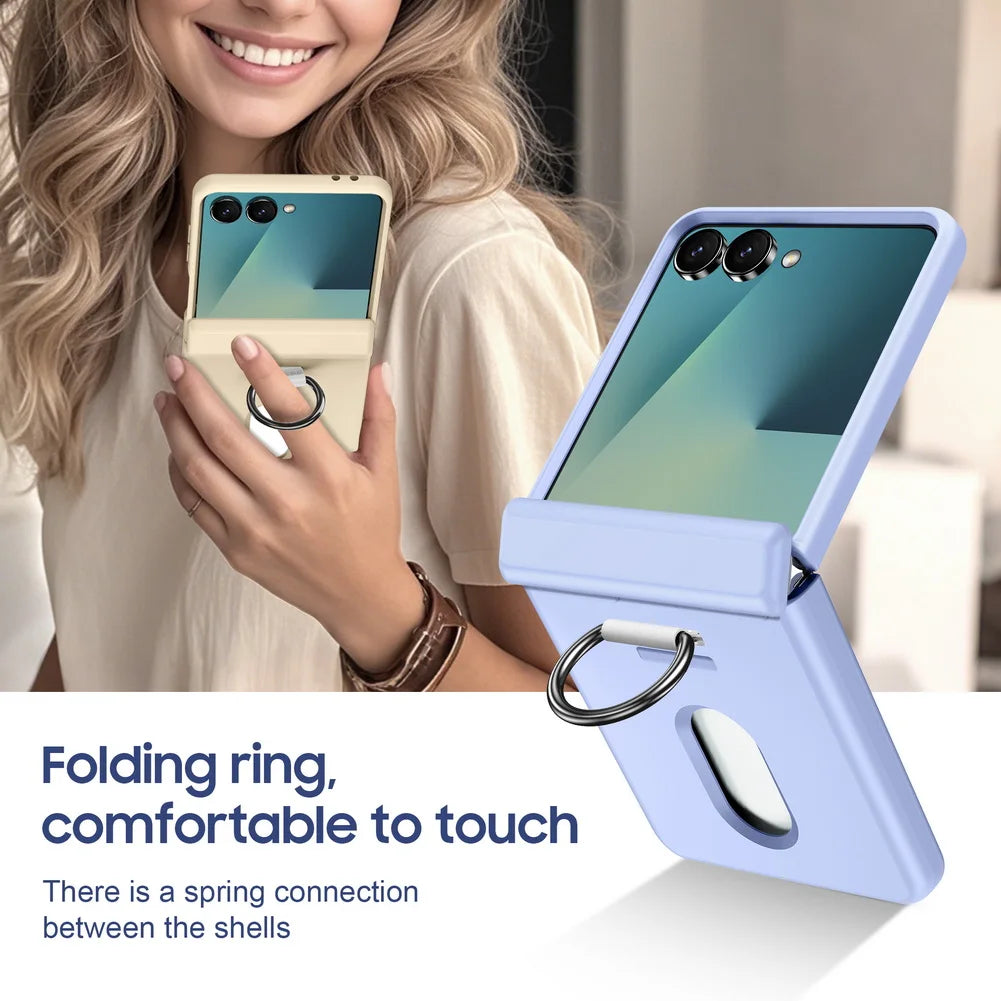 💳 Metal Ring Card Holder Case