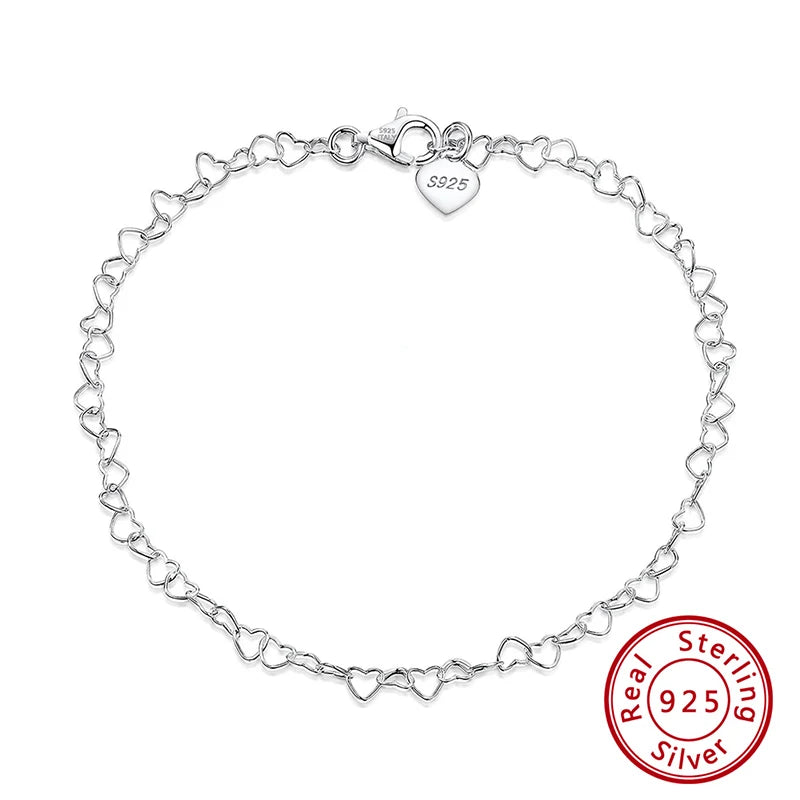 14K Gold 925 Silver Cuban Anklet