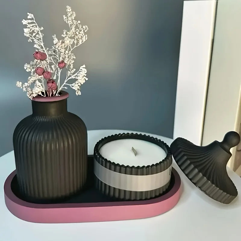 Silicone Tray, Vase & Jar Molds – 4 Pcs