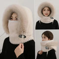 Women's Plush Hat, Scarf & Mask Set