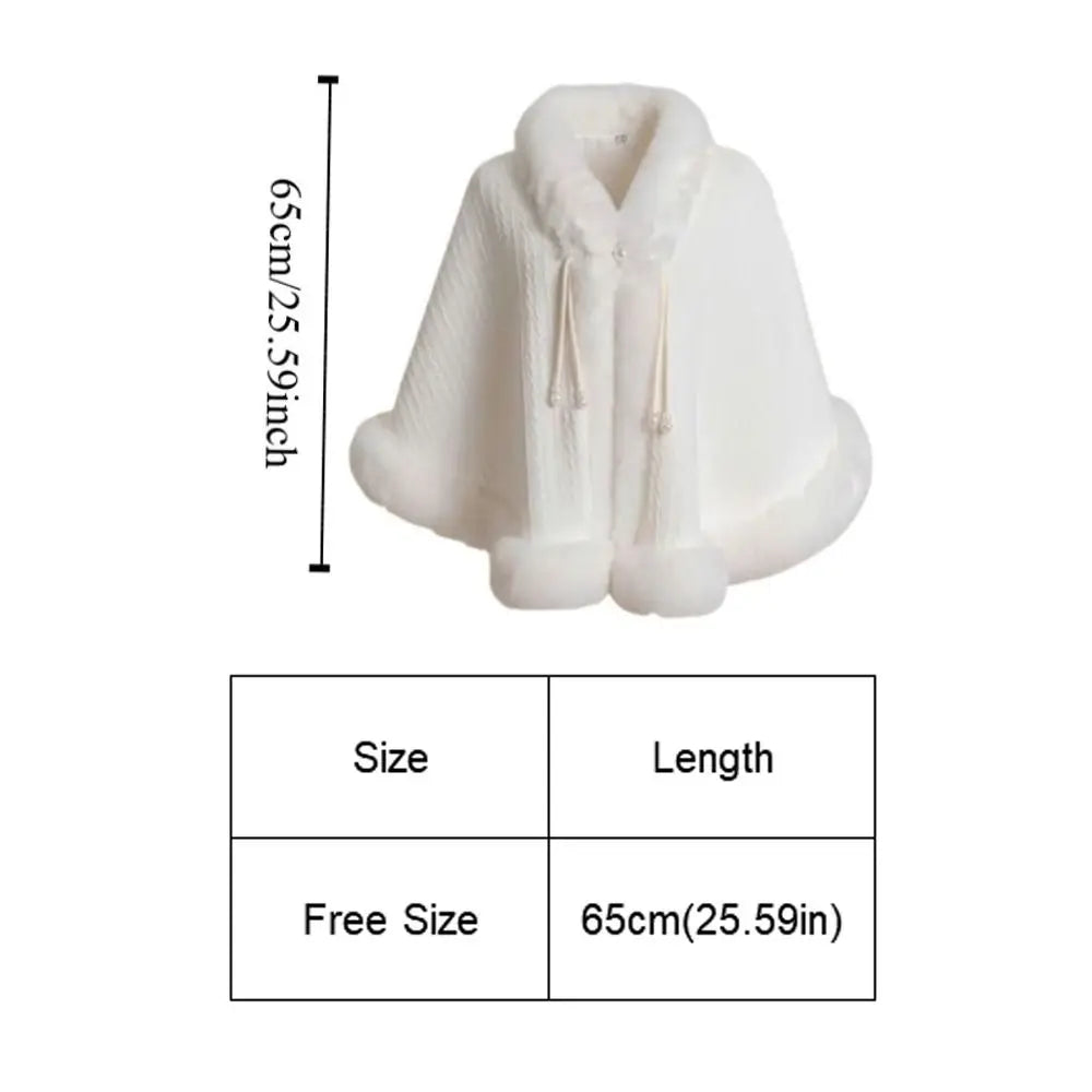Short Knitted Shawl Cape