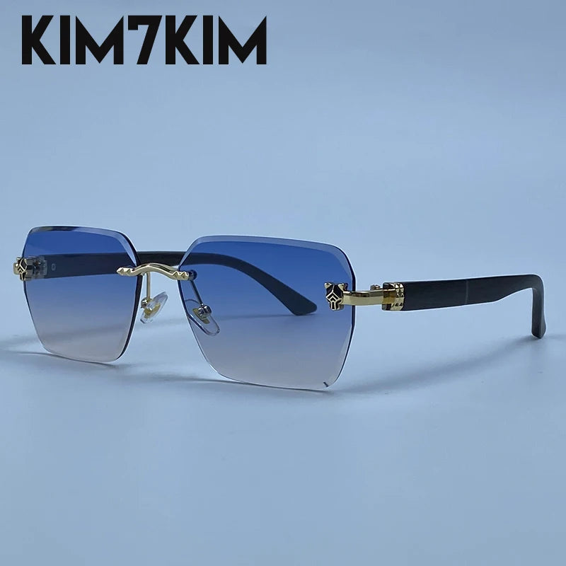 Men's Frameless Photochromic Sunglasses