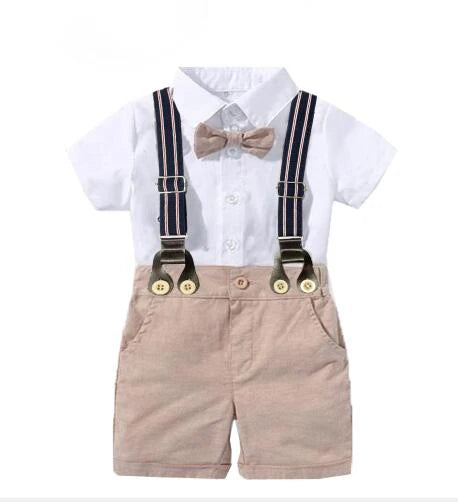Baby Boy Gentleman Romper Set