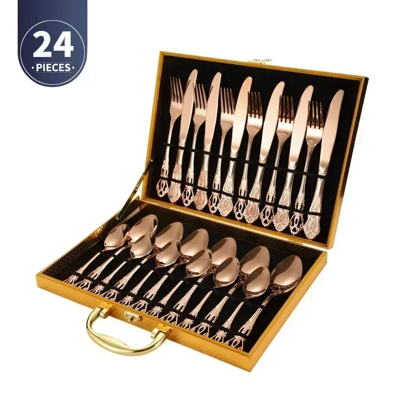 Gold Stainless Steel Cutlery Set