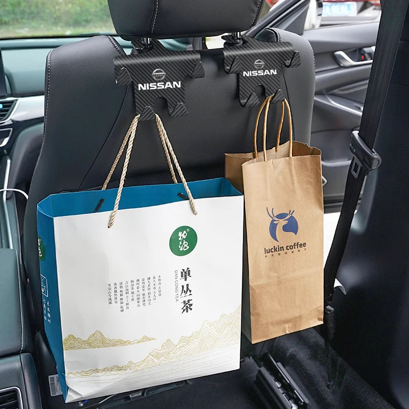 🪝 Car Back Seat Storage Hook & Phone Holder