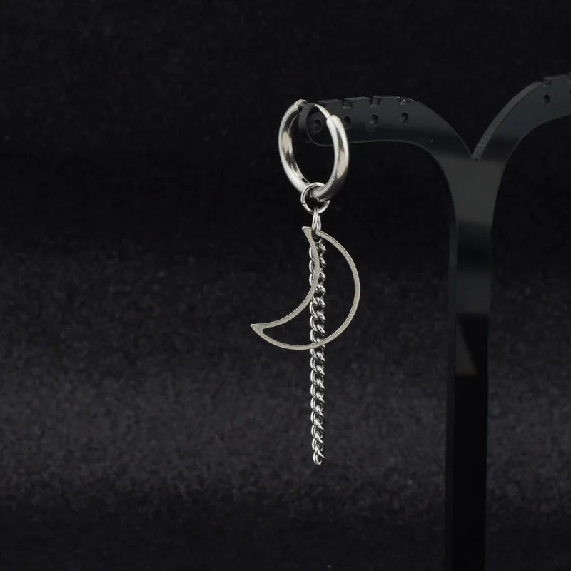 Men's Cross Tassel Ear Cuff