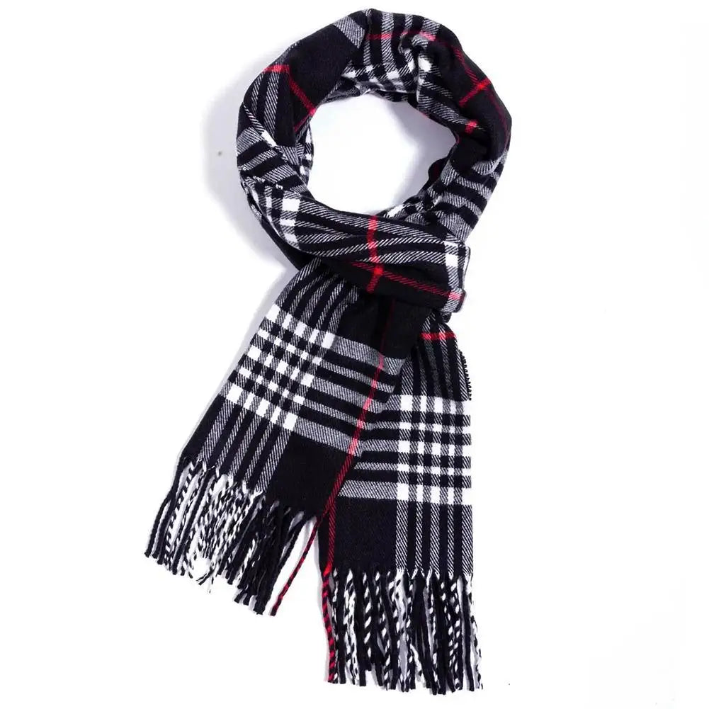 Faux Cashmere Knit Scarf