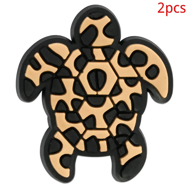 Leopard Print Shoe Buckle Charms