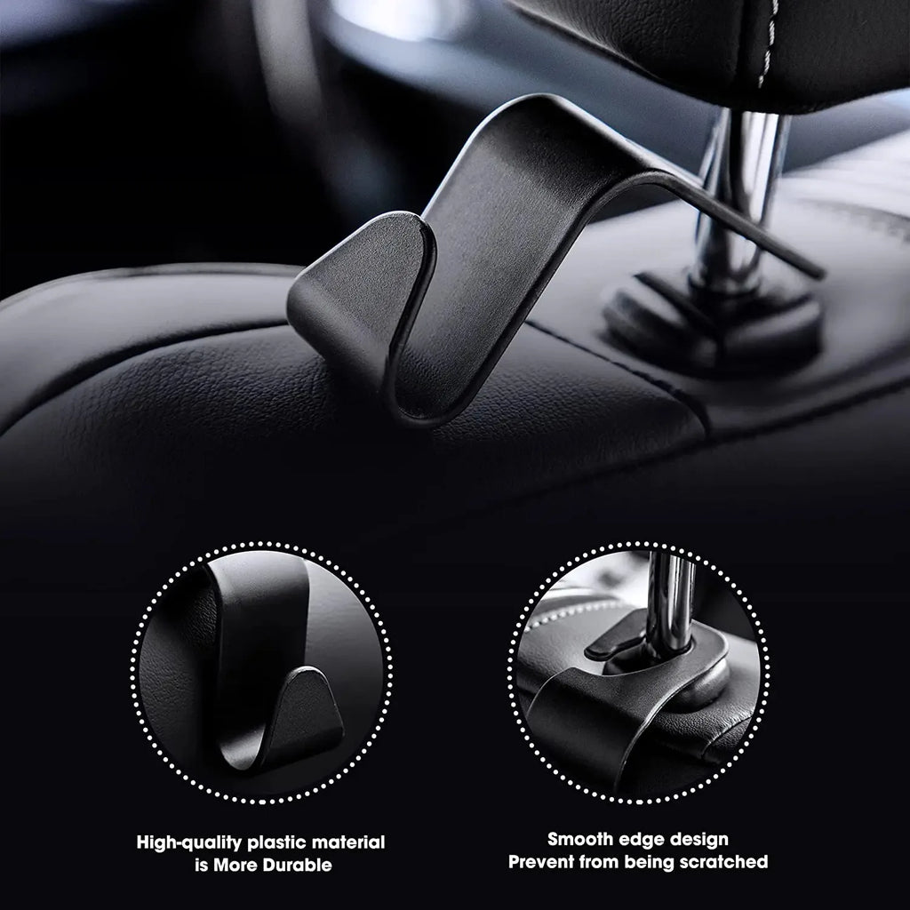 🚗 Car Seat Headrest Hooks (4PCS)