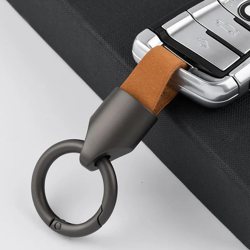 Leather Car Key Holder Keychain