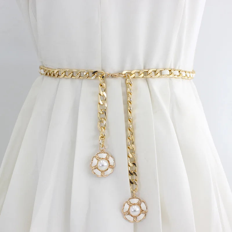 Gold Tassel Waist Chain Belt
