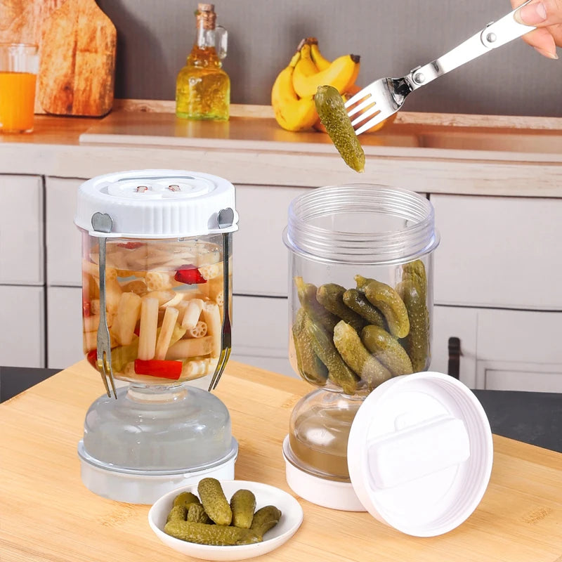 Pickle & Olive Strainer Jar