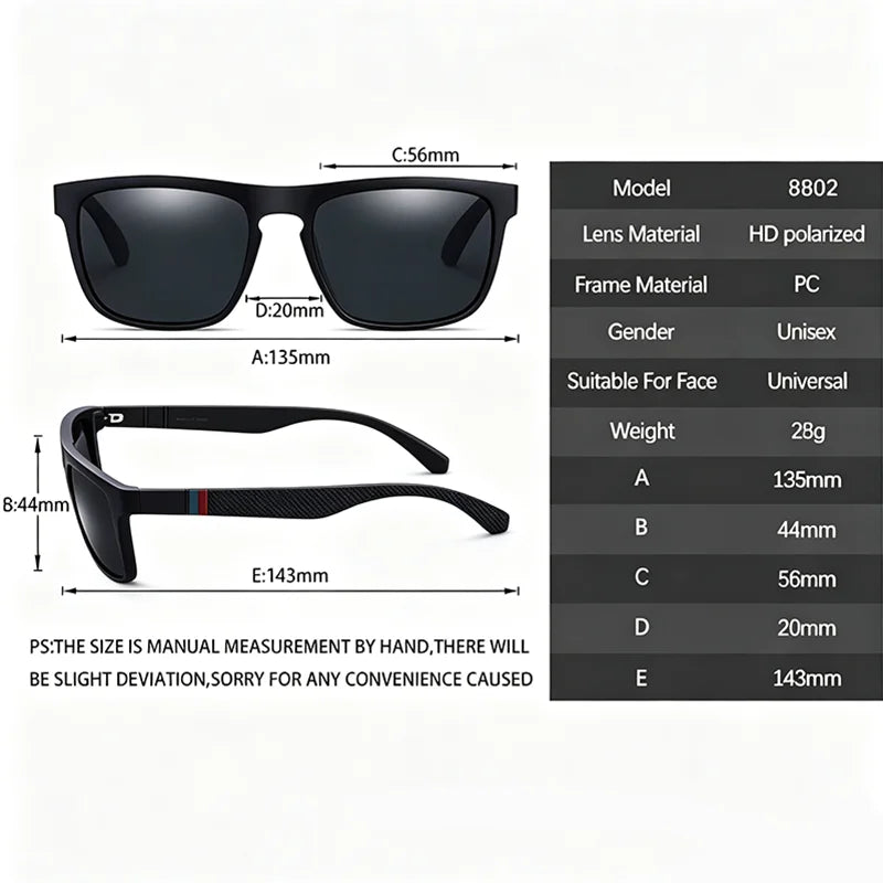 Polarized Square Sports Sunglasses