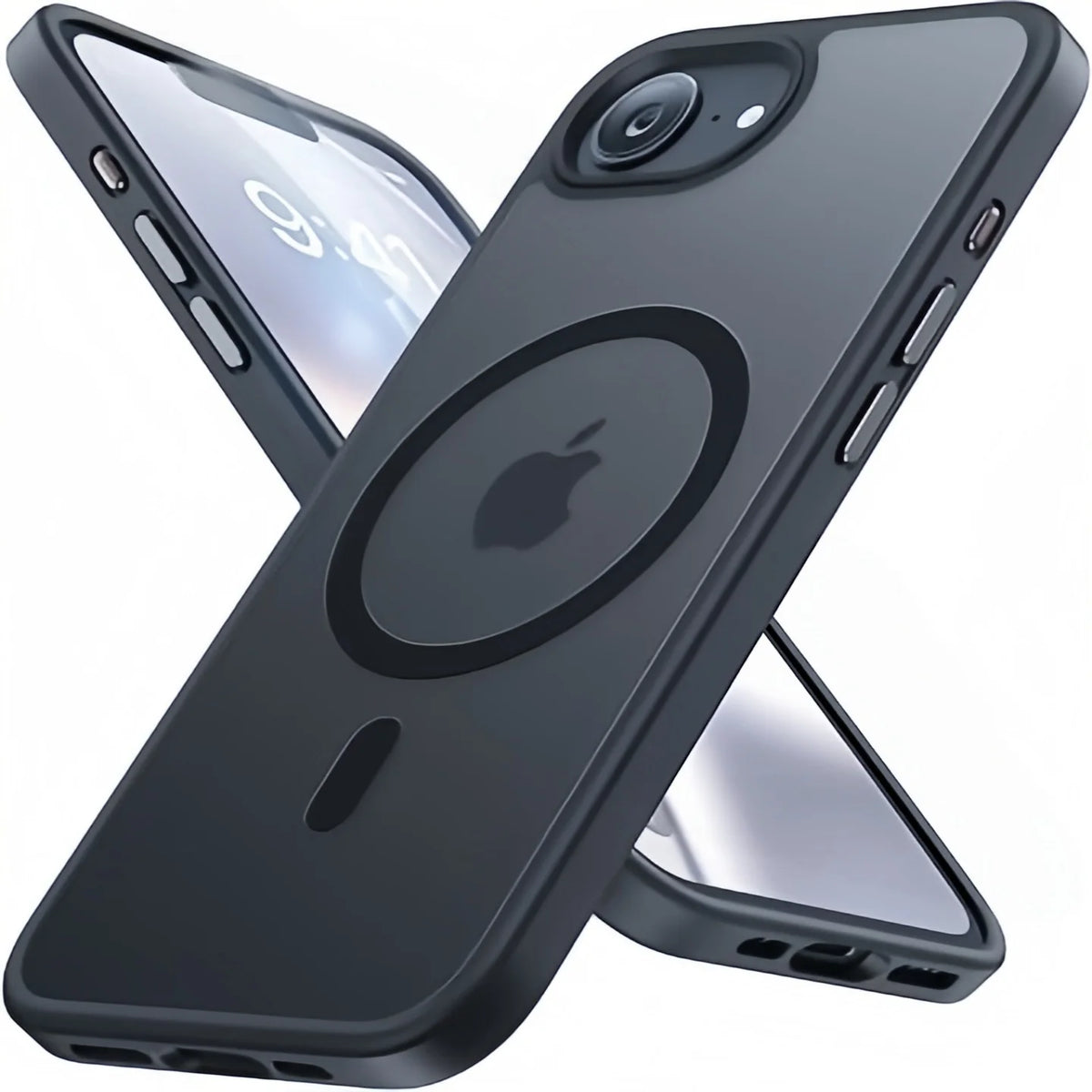 Magnetic Matte Case for iPhone 16e/17e – Black
