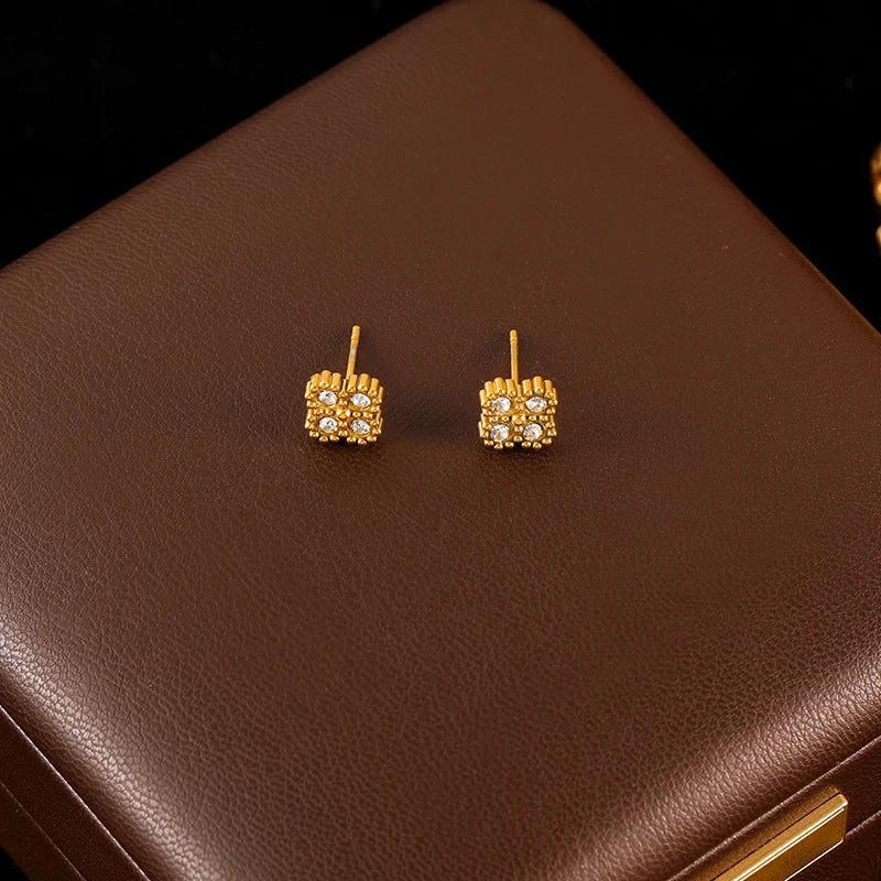 🌸 GANEMLY Flower Zircon Jewelry Set