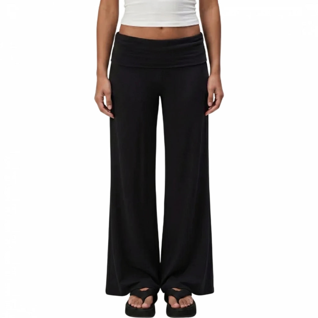 Maternity Fold-Over Palazzo Pants