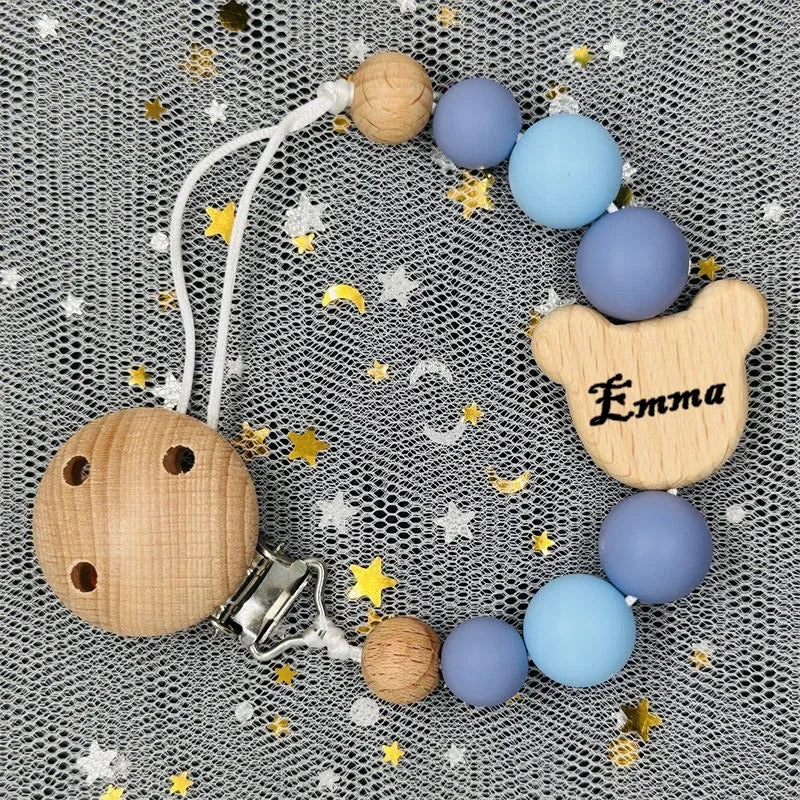 Personalized Name Pacifier Clip