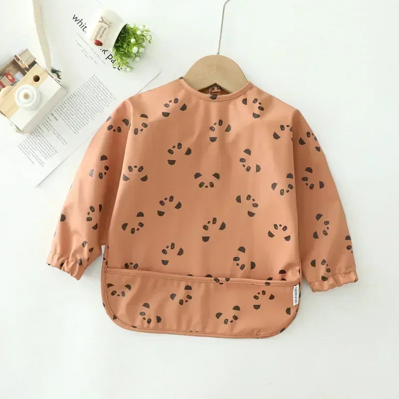 Waterproof Long-Sleeve Baby Bib